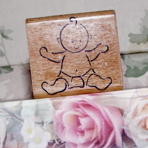 Tampon en caoutchouc STAMPCRAFT Dessin de bébé Faire-part de bébé Faire des invitations, Décoration de fête, Travaux manuels, Carnets indésirables, Livres de souvenirs
