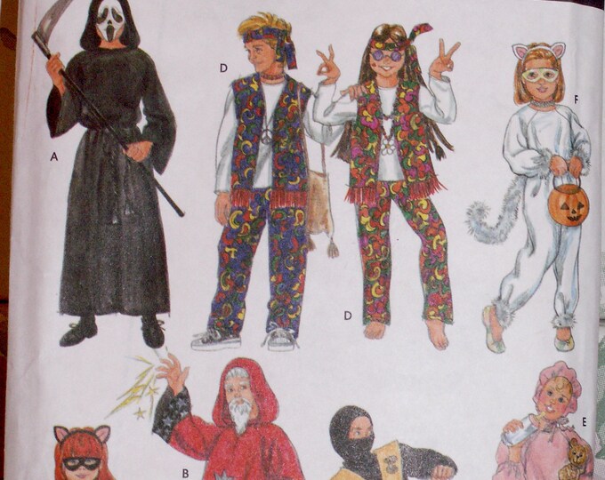 Halloween Costumes, Childs Costumes, Sizes 3-8 Sewing Pattern ...