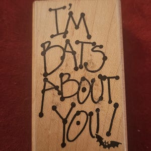 Zeldzame OOP Annette Watkins-stempel, I'm Bats About You, #S