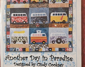 OOP Jukebox for Galloping Rabbit Inc., Another Day in Paradise quilt pattern by Cindy Cooksey, #S