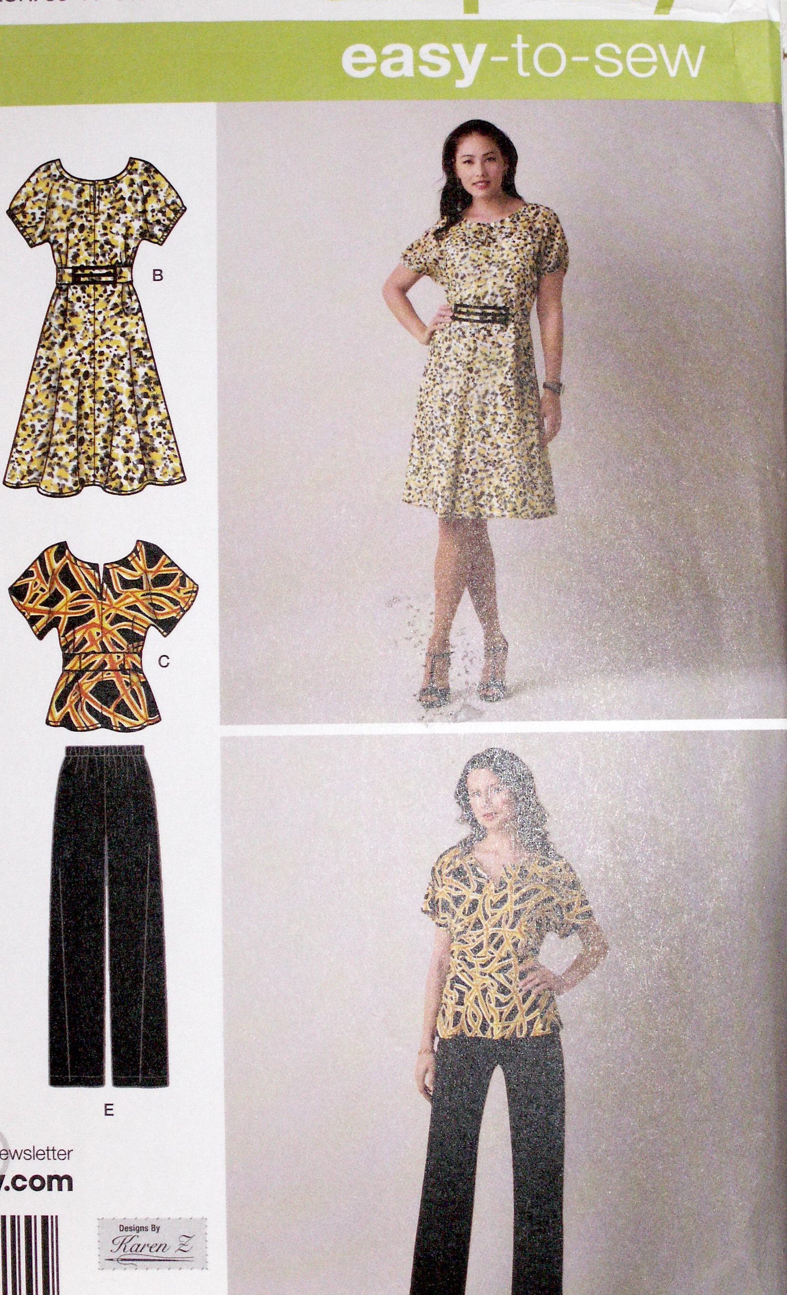 Simplicity Designer Sewing Pattern 2615 Size AA 10-18 Misses'/women's ...
