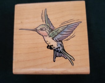 OOP Stampendous rubber stamp, #S-F083 Hummingbird Flight