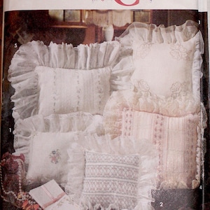 Einfachheit 7775 Craft Pattern, Home Decor, Heirloom Kissen Muster, Kissenbezug Designer Oliver Goodin, Vintage 1992, Uncut Schnittmuster