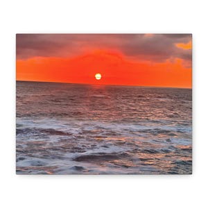 Canvas Print, Sunset Photo Canvas Original, Wall Art Decor, Home Decor, Nature Lover Gift, Landscape Art, Office Decor, Gift for