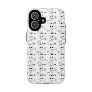 Alien Phone Case iPhone, Sci-Fi Space Extraterrestrial Tough Cases, Beschermhoes, UFO Galaxy-behuizing, uniek cadeau voor buitenaardse liefhebbers