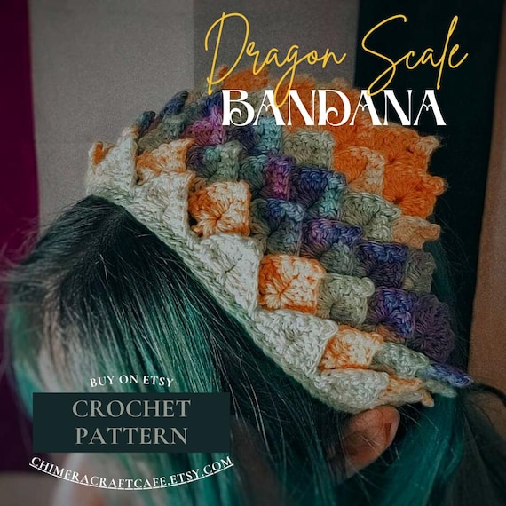 Dragonscale Bandana Crochet Pattern | Intermediate Level PDF