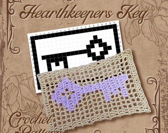 Hearthhüter Schlüssel Lesezeichen | Filethäkelanleitung PDF