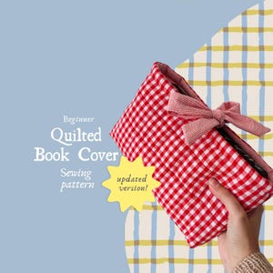Quilted Book Cover Schnittmuster: Anfänger-freundliches PDF mit Video-Tutorial