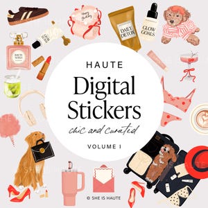Haute Digital Stickers for Digital Planning (Goodnotes and Noteful Files Included)