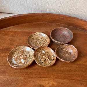 Small Ring Dish | Pottery Jewelry Dish | Speckled Ceramic Ring Dish