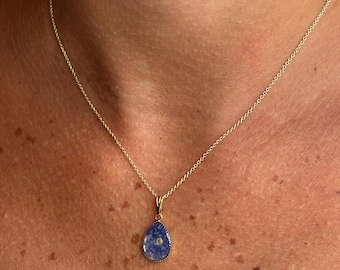 Custom Flower Memorial Necklace – Handmade with Pressed Petals from Funerals, Weddings & Special Moments
