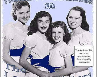 The Lennon Sisters Christmas CD: 1950s Vintage Holiday Music, Christmas songs