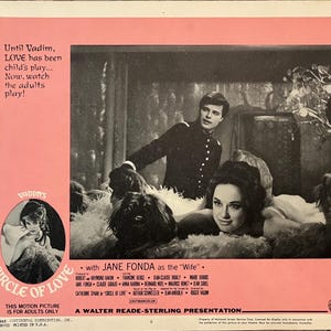Movie Lobby Card- “Circle of Love” Jane Fonda, Roger Vadim- 1965. Jane Fonda as the “wife”