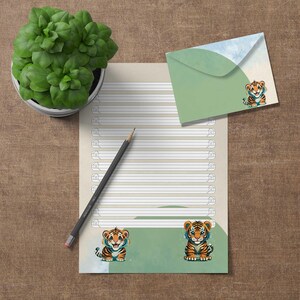Cancelleria "Tiger" – Carta intestata e busta fai da te su 4 righe