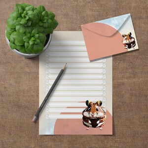 Cancelleria "Hamster" – Carta intestata e busta fai da te su 4 righe