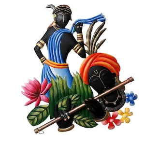 Radha Krishna Handmade Hanging Home Decor Art