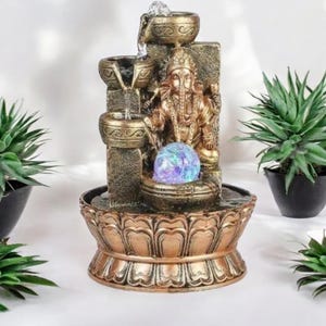 Mesmerizing Religious Look Lord Ganesha Indoor Water Fountain