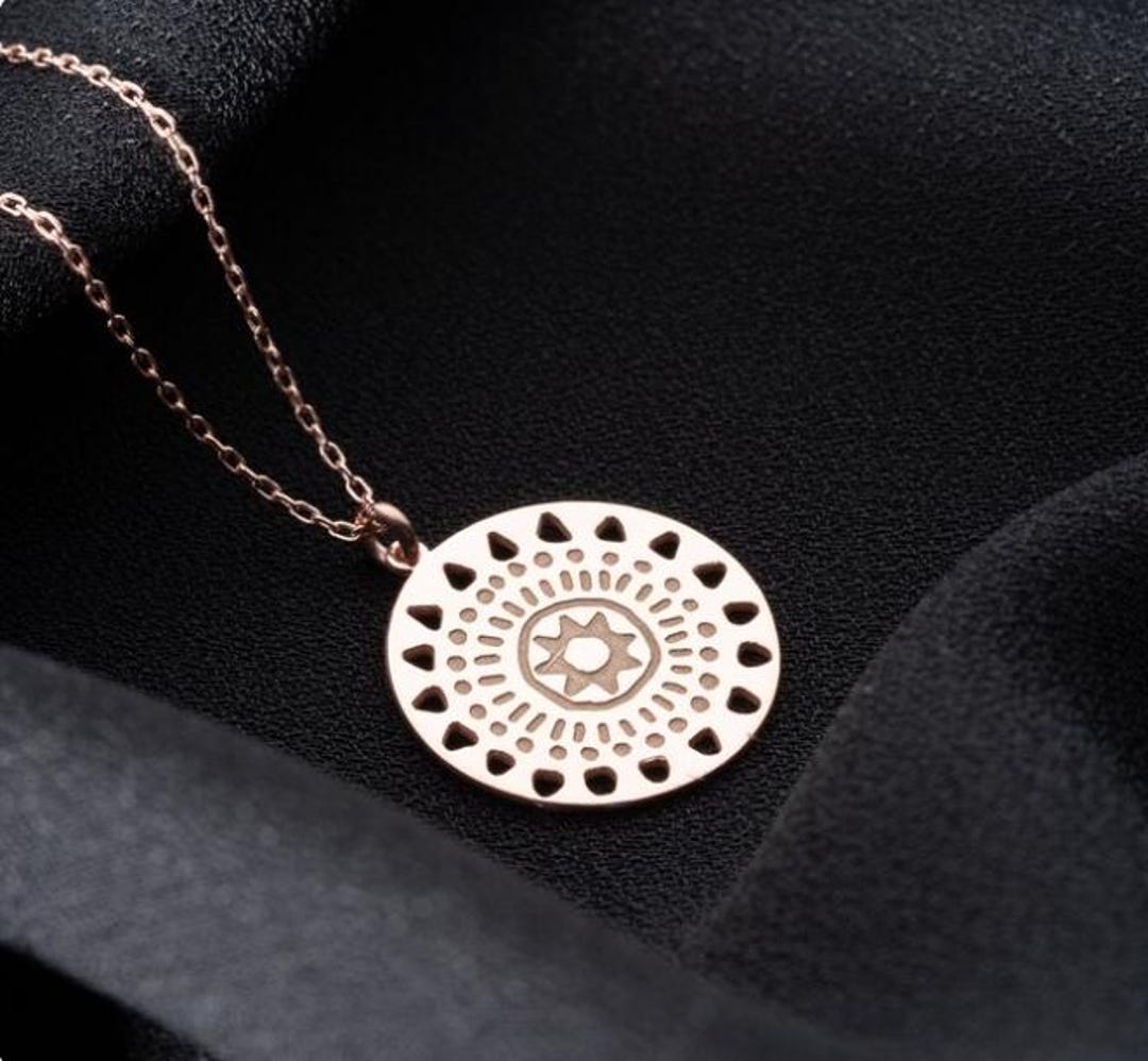 Sun Chain Locket Merry and Bright 14k Gold Plated Sun Locket Necklace: Sterling Silver ...