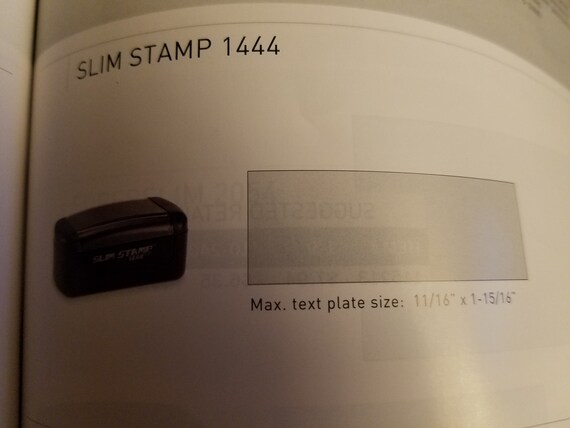 Slim Stamps/Pocket Stamps