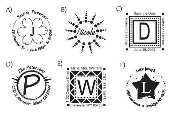 Self Inking Monogram Flash Stamp