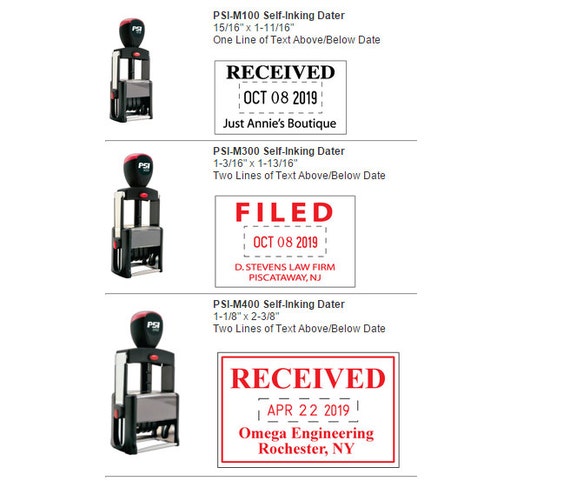 PSI Self-Inking Date Stamps