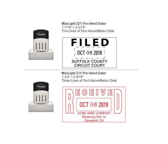 MaxLight Pre-Inked Daters