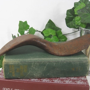 Antique Cobbler Shoe Last Cast Iron Mold, 1900 Vintage Rustic Industrial Paperweight Doorstop