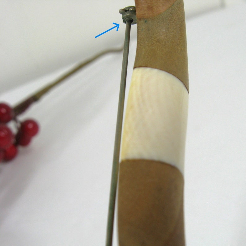 1930s Brooch Parquetry Wood & Celluloid, Vintage Curved Squiggle Geometric Bar Pin bild 9