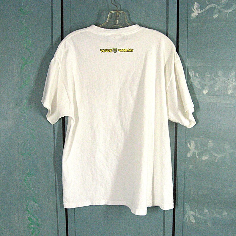 Vintage T Shirt, I'm Fishing With Stupid, 90s Cotton Tiki Man Graphic Tee Large image 4