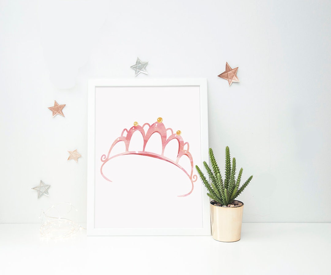 Ballerina Tiara Print, Cute Ballerina Print, Princess Tiara Print ...