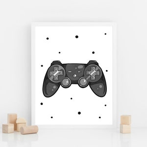 Gamer Controller Print, Joystick Print, Cool Teen Wall Art, Teen Prints, Gaming Print, Gamer Room Print, Cute Kids Prints, Digital Print