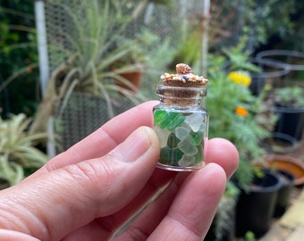 Sea Glass in a bottle