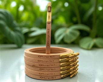 Nurge Beechwood Embroidery Hoop 4&quot; | Pure Brass Bracket Fittings