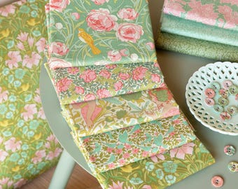 Tilda Songbird Collection - Green/Sage Fat Quarter Bundle