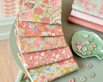 Tilda Songbird Collection - Coral Fat Quarter Bundle