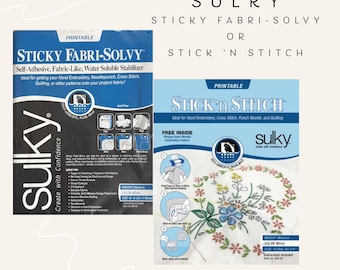 Sulky Stick n' Stitch / Sulky Sticky Fabri-Solvy