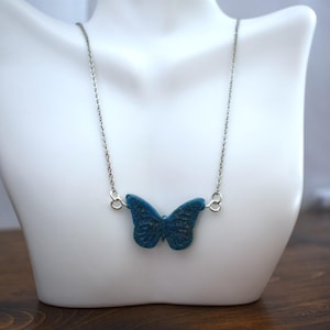 Butterfly Necklace on a Silver Chain