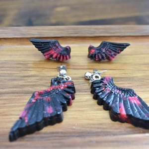 Gothic Angel Wings Stud-Style Earrings