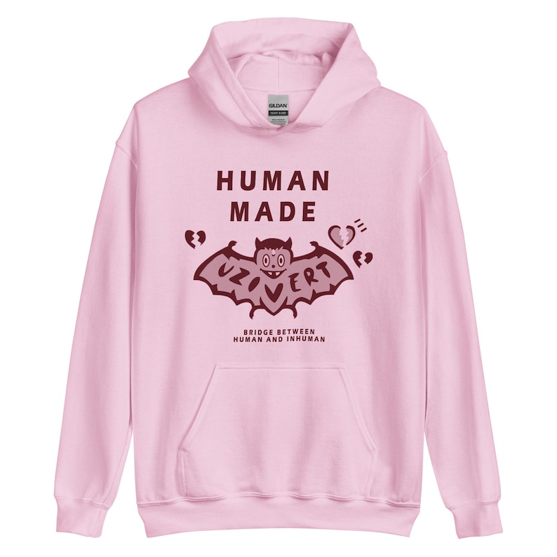 human made lil uzi pink hoodie