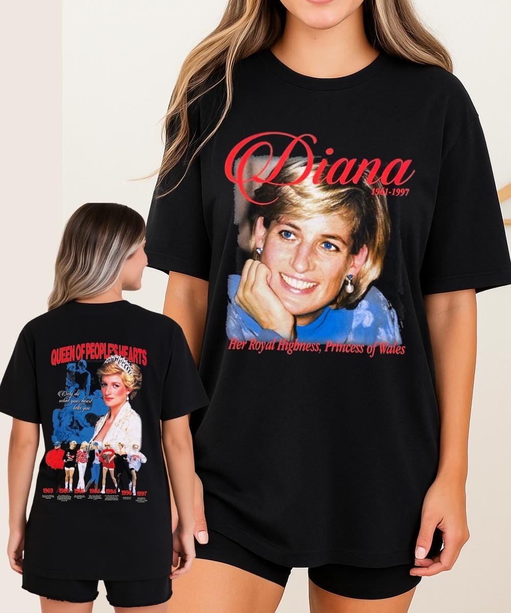 T-shirt Blanc Princesse Diana – Édition Drake – Neuf Taille M Unisexe