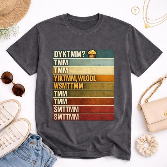 Do You Know The Muffin Man Shirt DYKTMM Funny Quote Vintage T-Shirt Unisex Tee Gift For Baker Baking Lover Retro Humor Tshirt