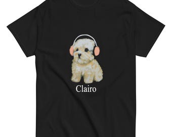 Clairo Dog Headphones Shirt: Funny Indie Music Meme Tee