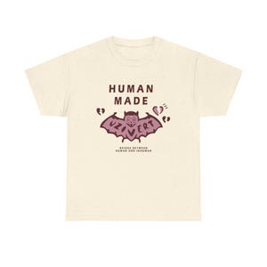 Mänskligt tillverkad Lil Uzi Vert-tröja: Inspirerad rosa raptröja Beige