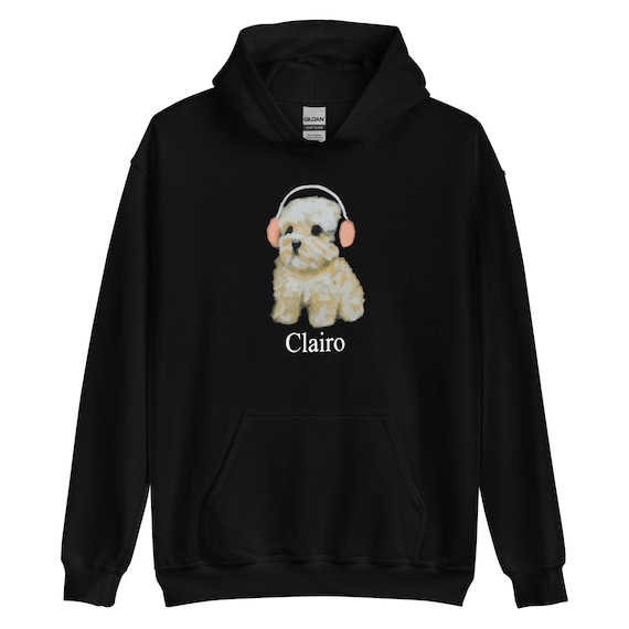 Clairo Dog Hoodie – Cute Dog With Headphones Graphic, Indie Music Clairo Dog Hoodie – Cute Dog With Headphones Graphic, Indie Music