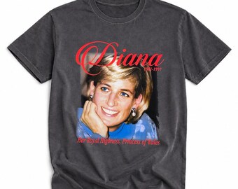 Princess Diana Shirt Vintage Tribute Tee | Princess of Wales Graphic Tshirt | Royal Family Fan Gift | Unisex Memorial Tee