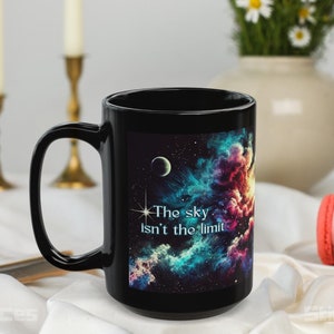 Astronomy Coffee Mug with Nebula Design | Unique Space Gift for Science Lovers, Stargazers, Him, or Her | Cosmic Galaxy Art Cup 11oz