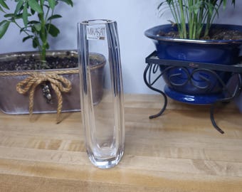 Vintage Mikasa Crystal Bud Vase - Mid-Century Modern, Minimalist Home Decor