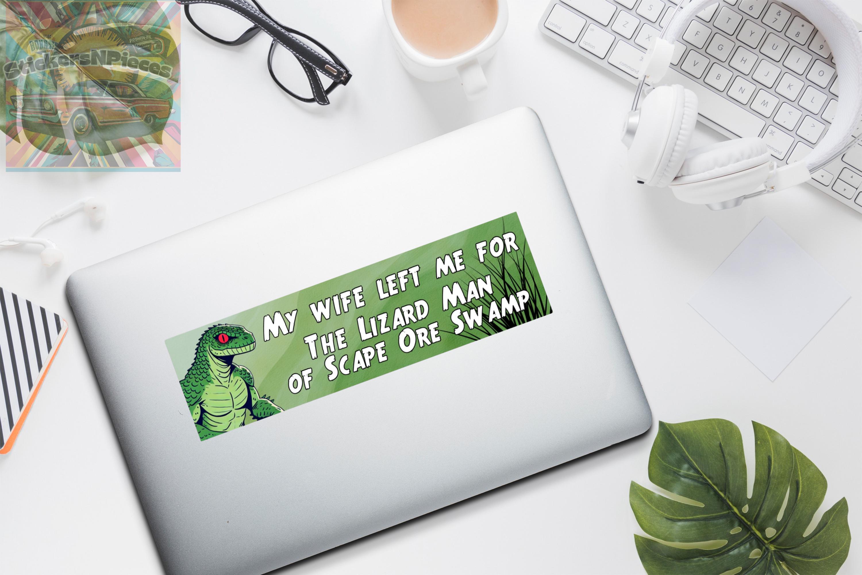 Lizardman Bumper Sticker - Cryptid Urban Legend Bishopville South ...