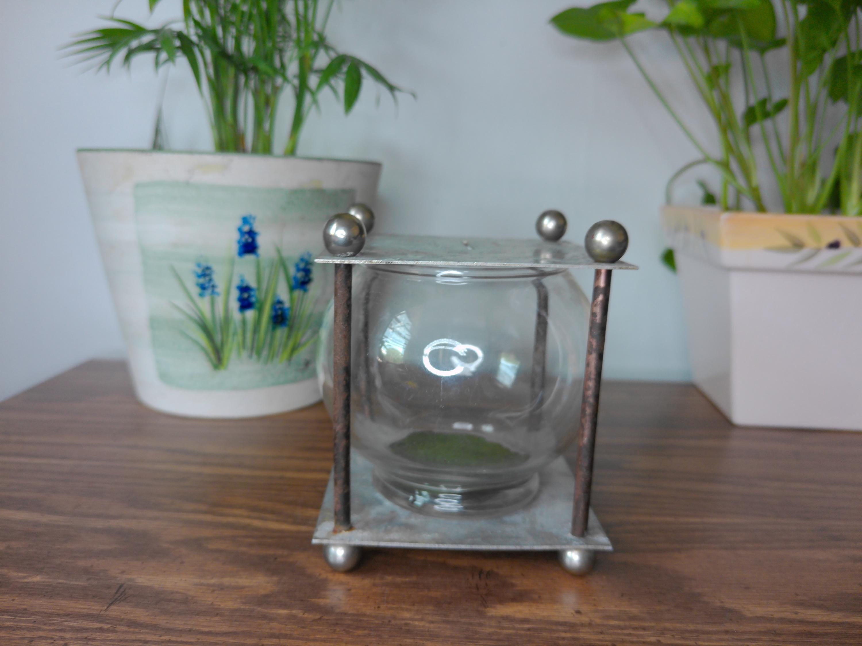 Vintage Glass Bank - Etsy