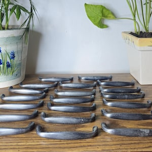 Vintage Pewter D Wire Drawer Pulls, 3 Inch Cabinet Handle Single Replacements
